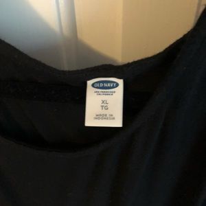 Old Navy long sleeved black tunic dress